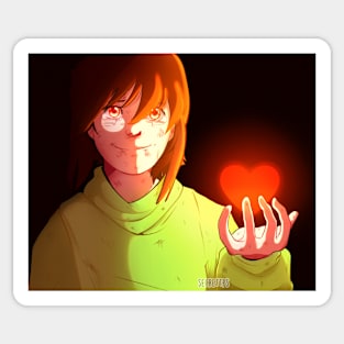 Glitchtale Chara - I'm gonna save them all Sticker